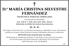 María Cristina Silvestre